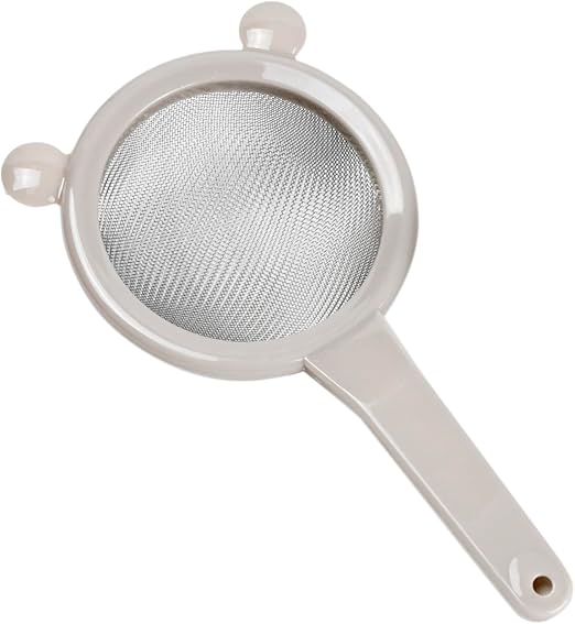 Cuisine Art PP Strainer 10 cm - Stainless Steel Mesh with Polypropylene Handle for Efficient Kitchen Straining - Zorba Grey