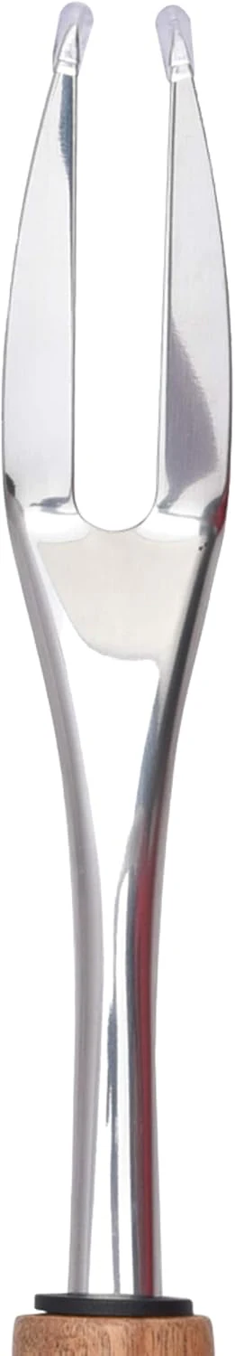 Cuisine Art Stainless Steel Fork with Acacica Wood Handle-33cmX3.5cm-Silver & Brown - Image 2