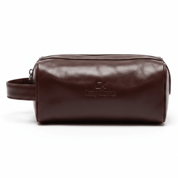 Dany Morris Dark Brown Elegant Leather Handbag Pouch 20×10 cm Rich Color Premium Feel and Stylish Look