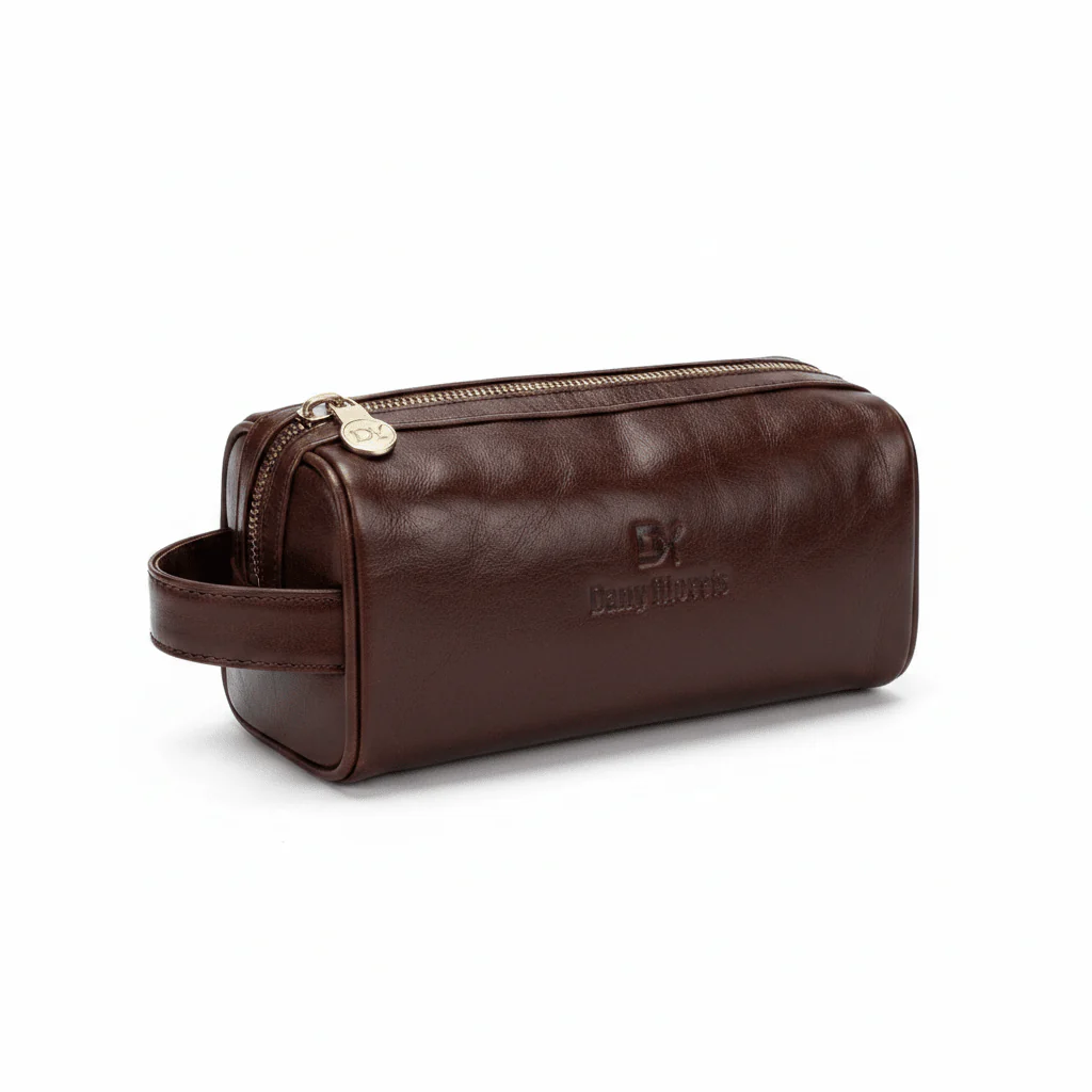 Dany Morris Dark Brown Elegant Leather Handbag Pouch 20×10 cm Rich Color Premium Feel and Stylish Look - Image 3