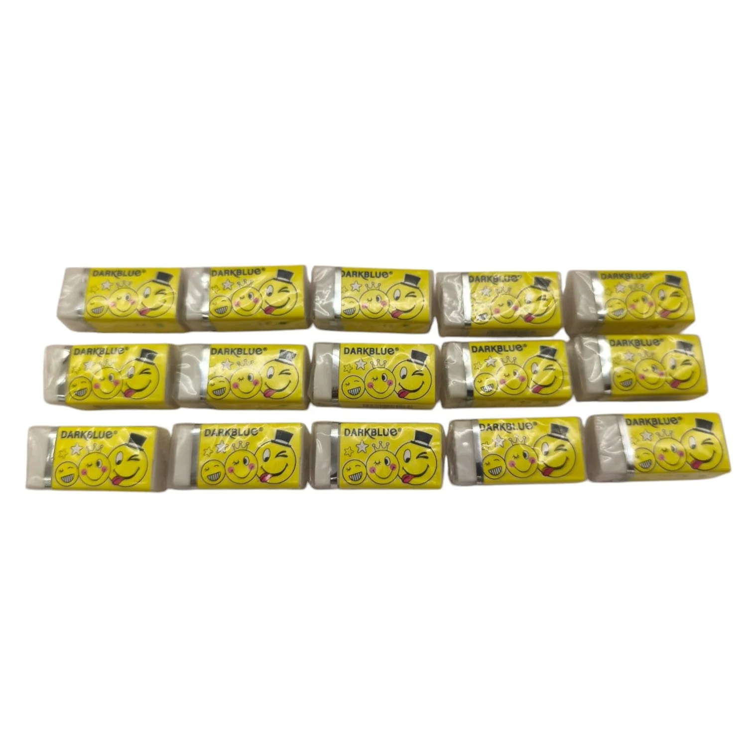 Dark Blue Soft Eraser Stronger Erasure Wipe More Clean Set Of 15pcs - Image 3