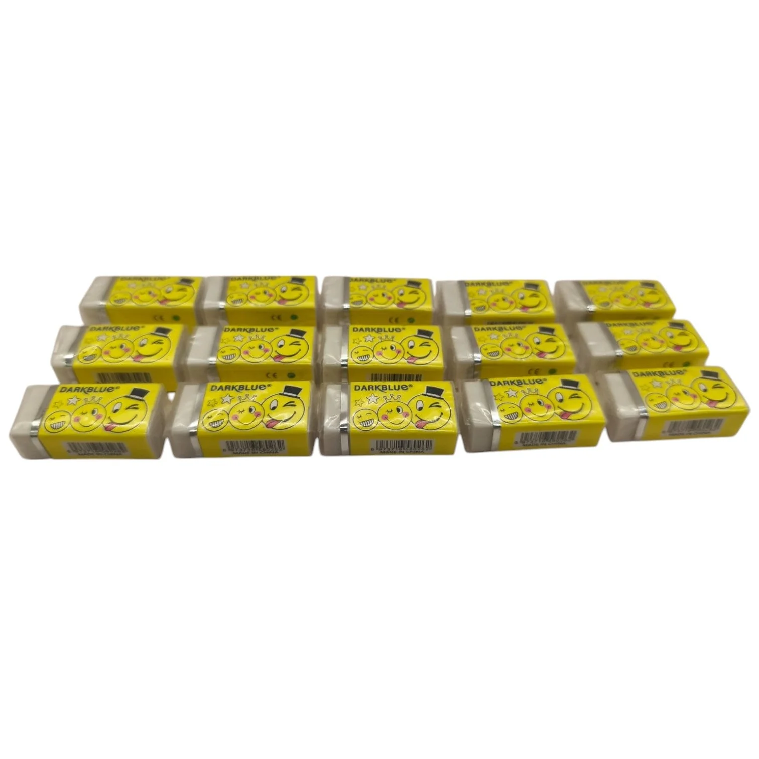 Dark Blue Soft Eraser Stronger Erasure Wipe More Clean Set Of 15pcs - Image 4