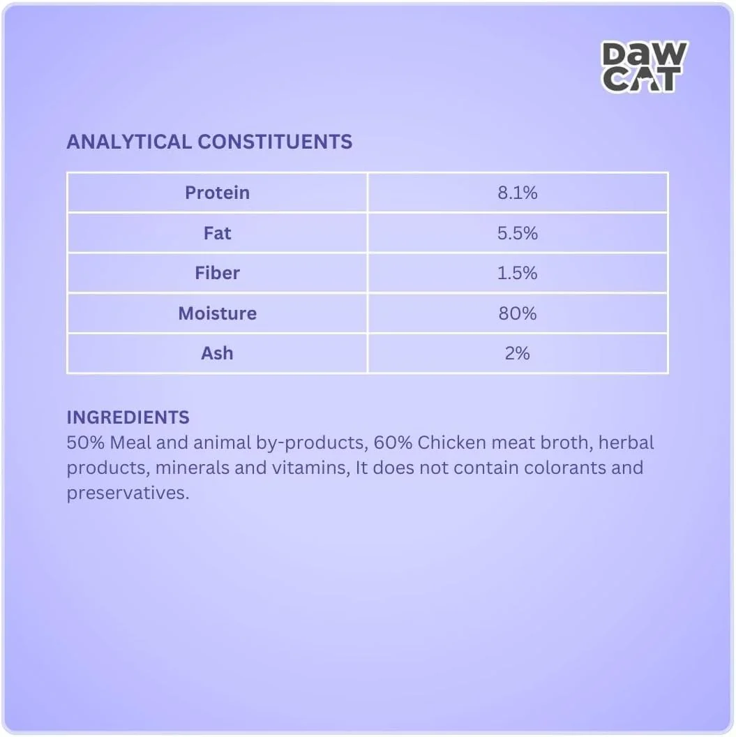 DawCat Adult Cat Food With Chicken-1KG - Image 3