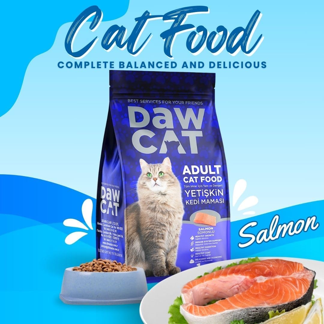 DawCat Adult Cat Food With Salmon-1KG - Image 2
