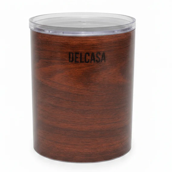 Delcasa Airtight Brown Acrylic Kitchen Storage Canister with Lid for Dry Food 1060 ml