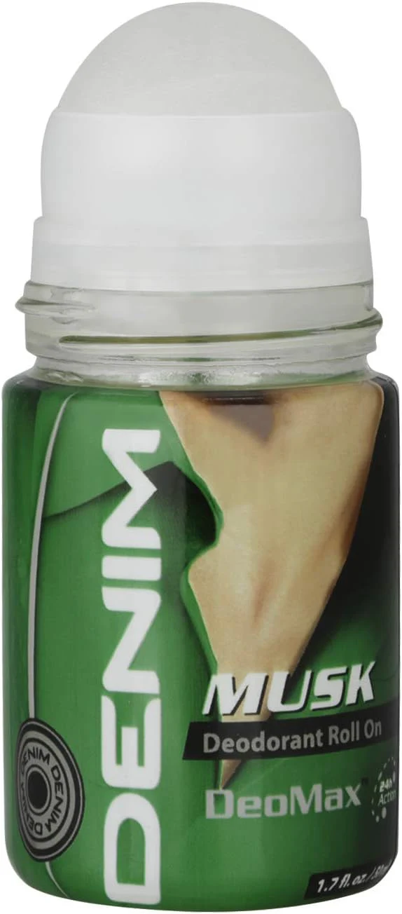 Denim Musk Deodorant Roll On For Men-50ML - Image 4
