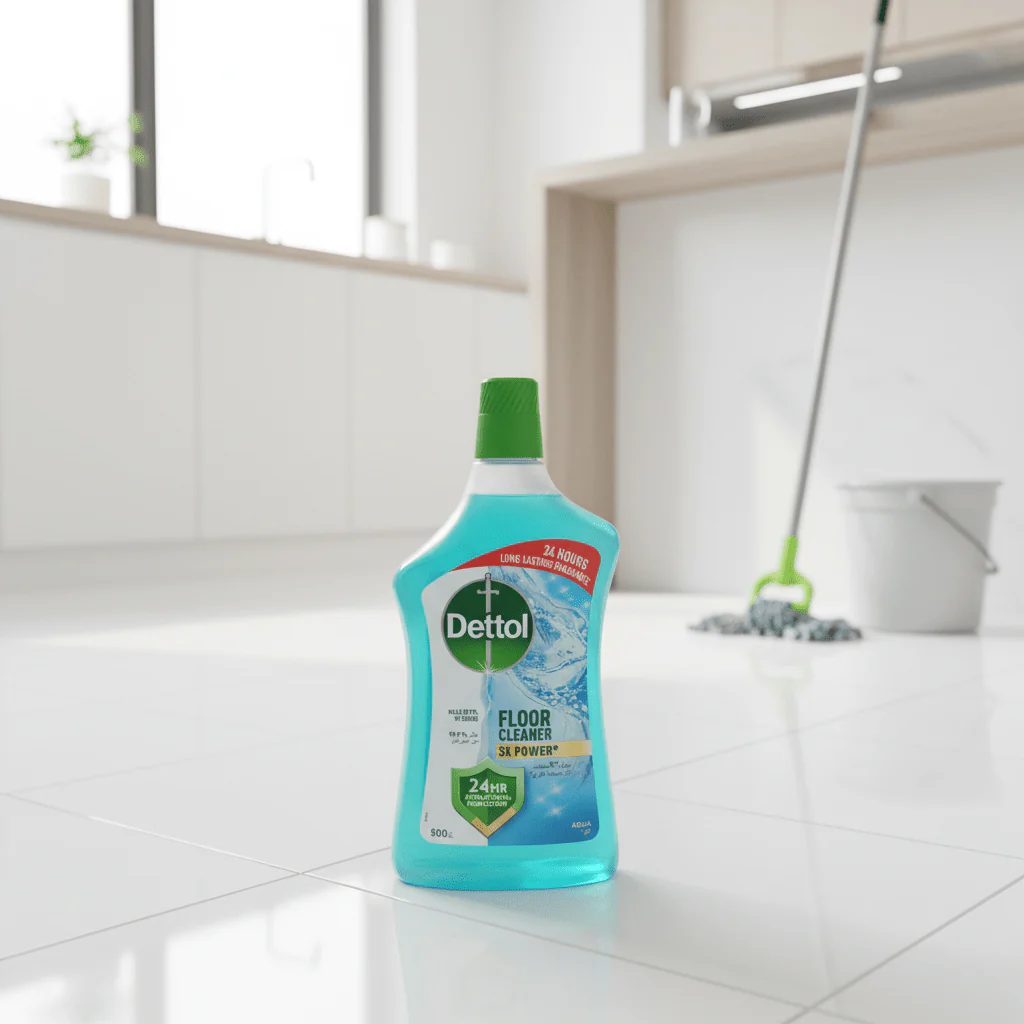 Dettol Antibacterial Power Floor Cleaner Fresh Aqua-900ml - Image 2
