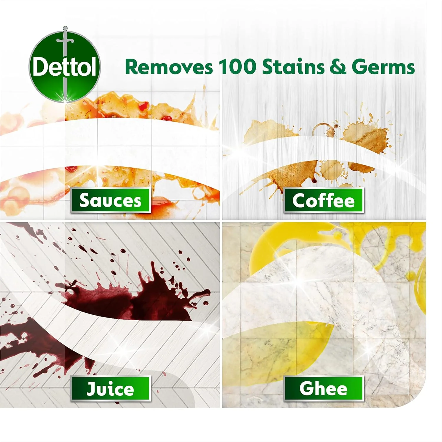 Dettol Antibacterial Power Floor Cleaner (Kills 99.9% of Germs), Rose Fragrance, Can be Paired with Vacuum Cleaner for Cleaner and Shinier Floors, 900 ml - Image 2