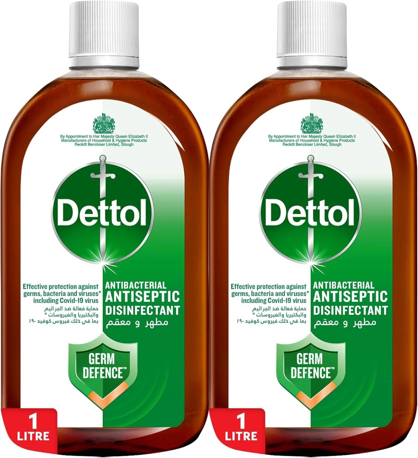 Dettol Antiseptic Antibacterial Disinfectant Liquid for Effective Germ Protection & Personal Hygiene, Used in Floor Cleaning, Bathing and Laundry, 2L (Packaging may vary)