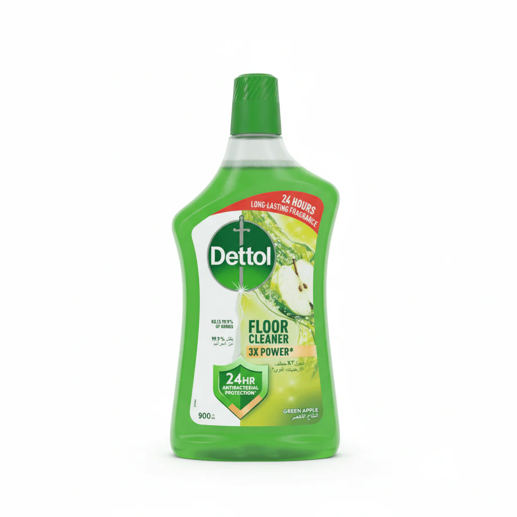 Dettol Green Apple Antibacterial Protection  Power Floor Cleaner-900 ml