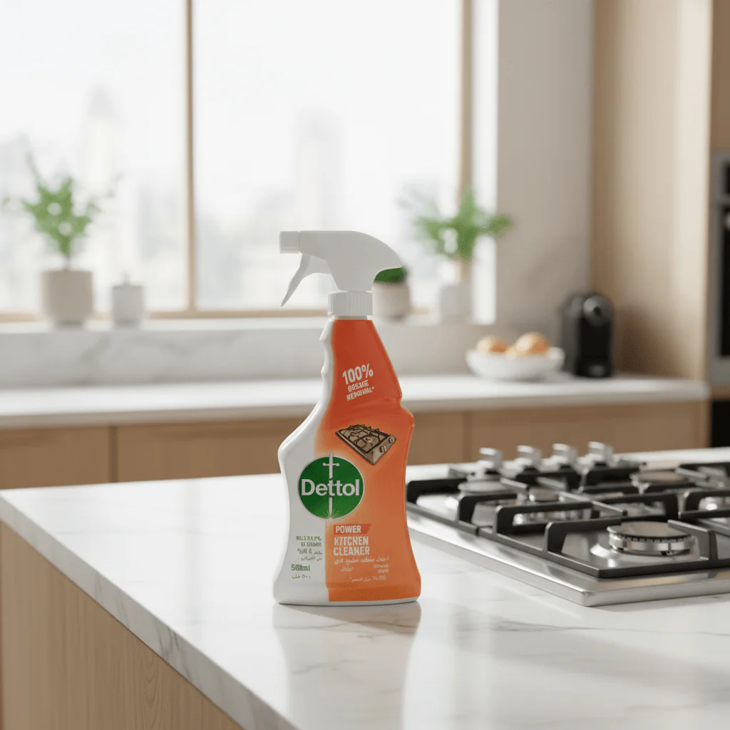 Dettol Orange Burst Antibacterial Kitchen Cleaner Spray-500ml - Image 2