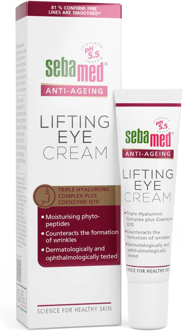 Sebamed Anti-Ageing Lifting Eye Cream 15ml | pH 5.5 | Triple Hyaluronic Complex + Q10 - Image 2
