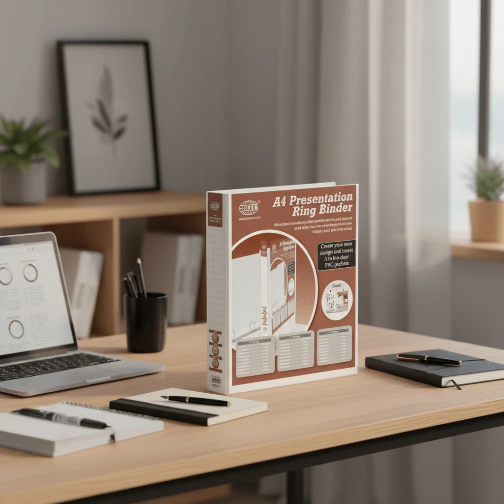 FIS A4 Presentation Ring Binder – 2D Ring, 45mm, 2.50" Spine, White | FSBD245DPB - Image 4
