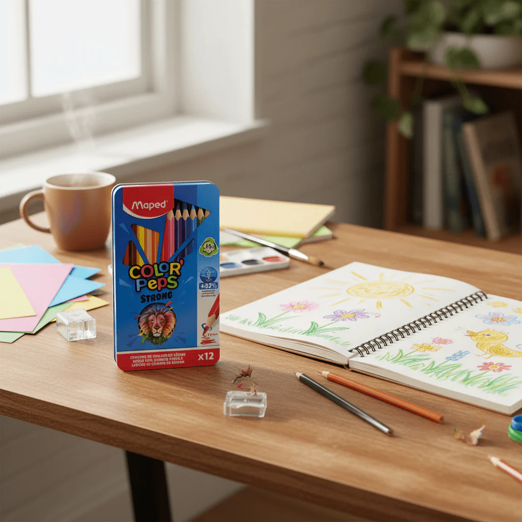 Maped Color'Peps Strong Wood-Free Colored Pencils – 12 Pack - Image 2