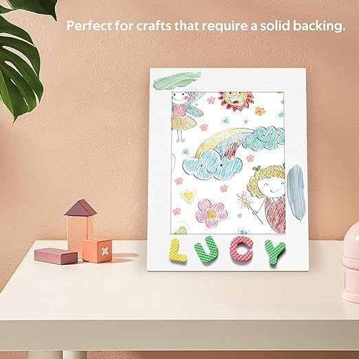 Diamond Design 5pcs Cardboard Sheet A3 Size, 3-Ply 3mm Thickness, White - Image 3