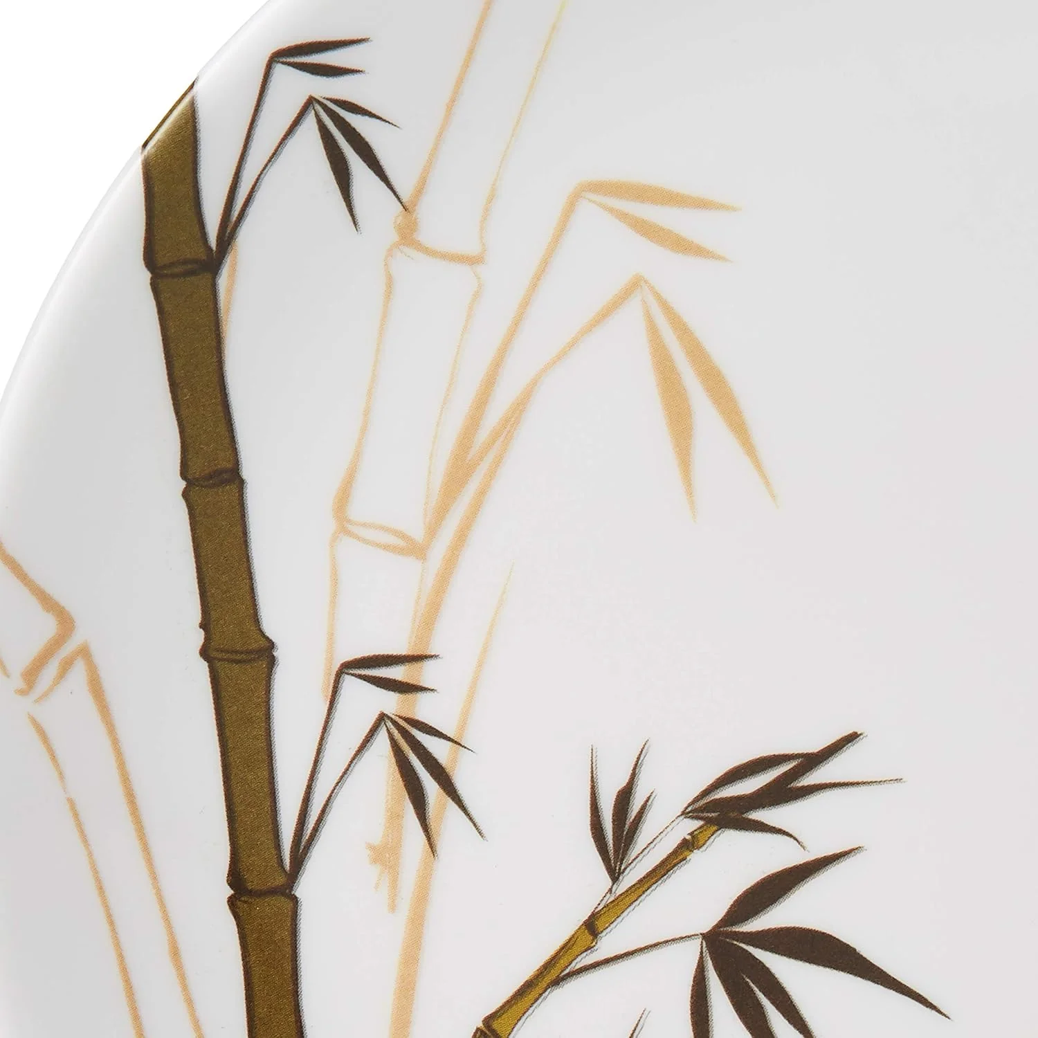Dinewell Melamine Green Bamboo Round Side Plate-19CM-White - Image 3