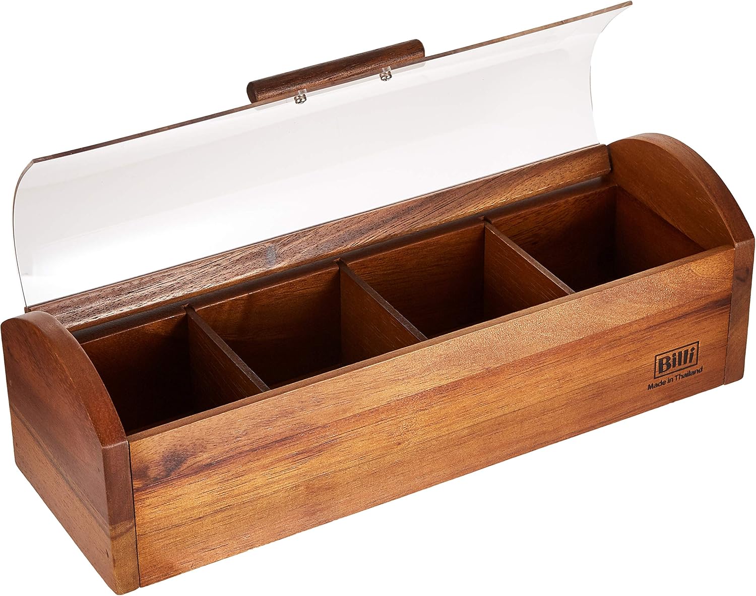 Billi Wooden Tea Box with Acrylic Cover 10*10.5*31 Cm