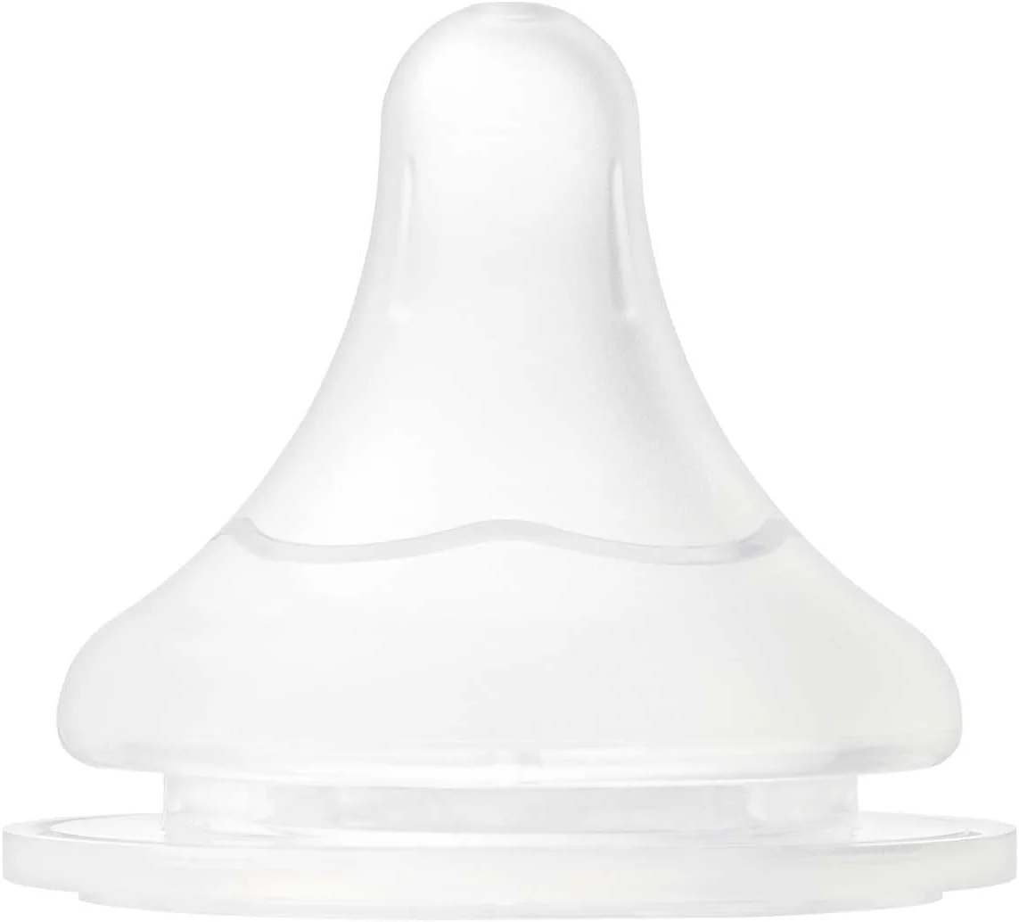 Pigeon Softouch Wide Neck Nipples, Round Hole, BPA and BPS Free, L Size, 6+ Months, 2 Piece - Image 2
