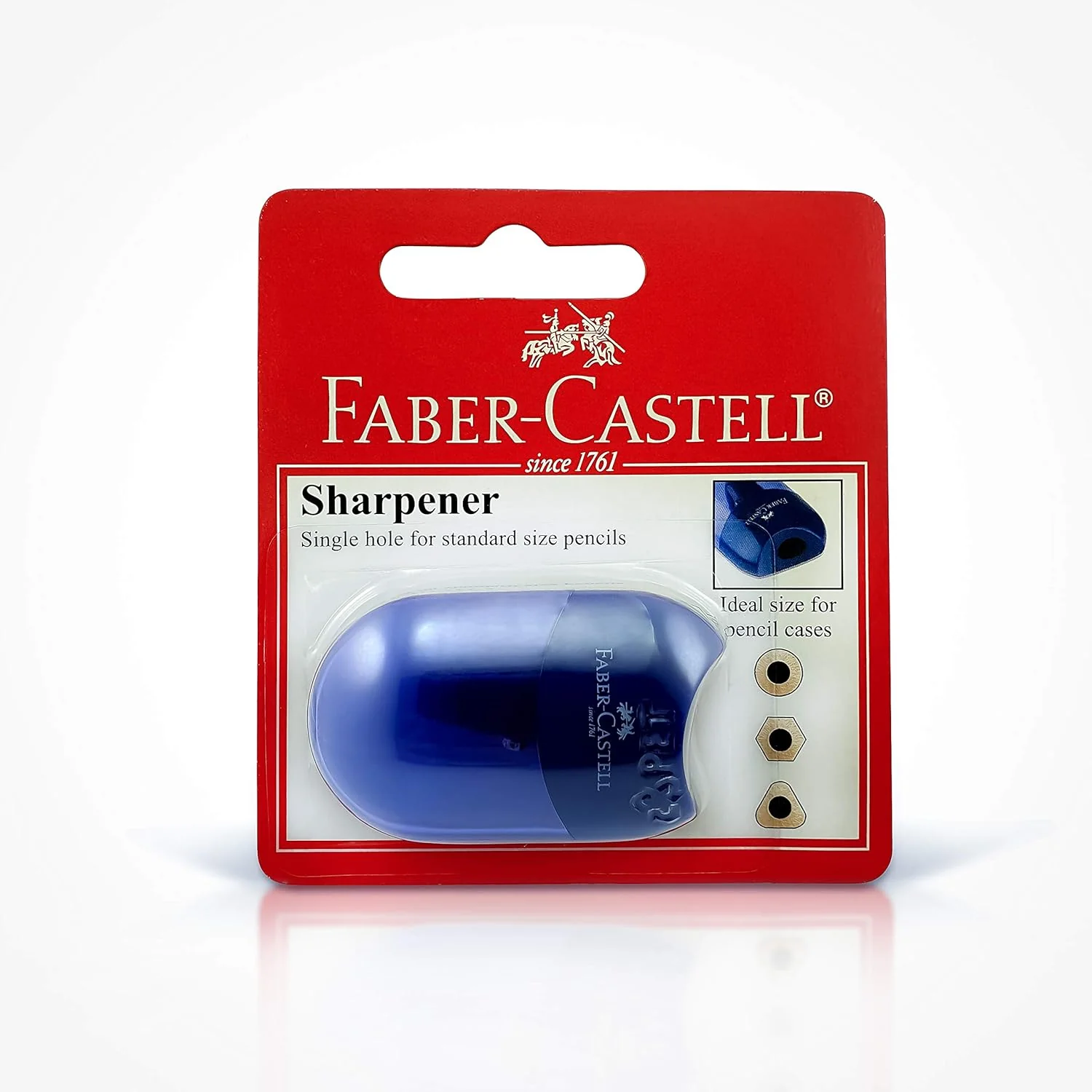Faber-Castell Mini Apple Sharpener – Classic Single Hole | Assorted Colors