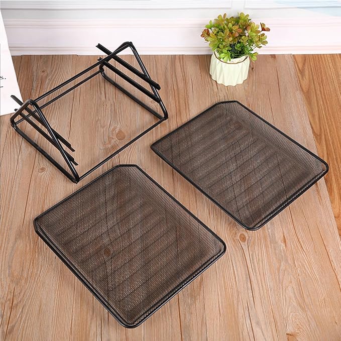 AKDC Document Tray 2Tier A4 Metal tray Office Desk Organizer - Image 2