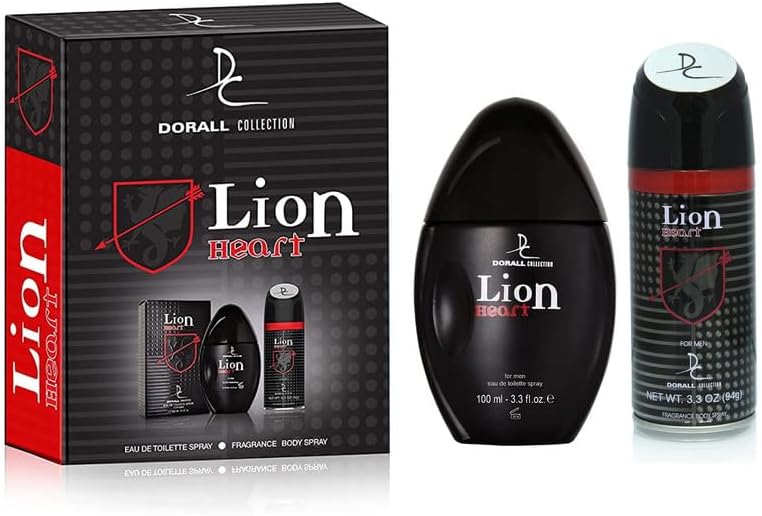 Dorall Collection Lion Heart Perfume Gift Set for Men (Eau De Toilette Perfume  Deodorant Body Spray Gift Set For Him (100ML+150ML) - Image 2