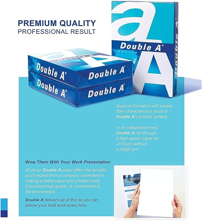 Printer Copy Paper, Size A4, GSM 80, 500 Pages Ream - White - Image 4