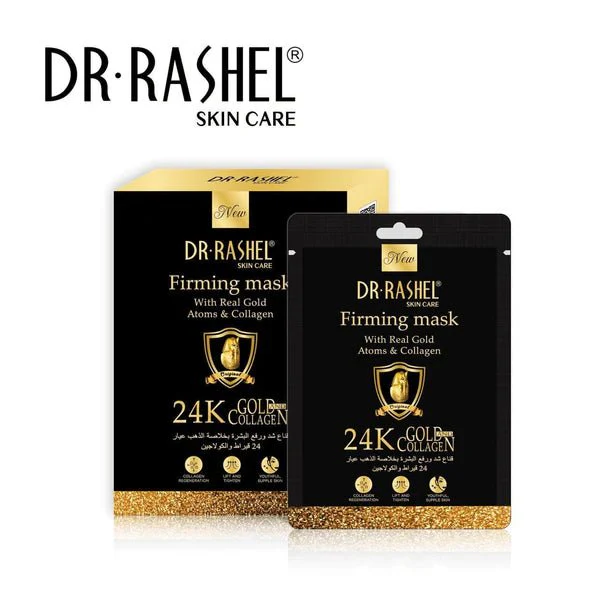 Dr.Rashel 24K Gold Collagen Firming Mask Sheet - 10Pcs 25g