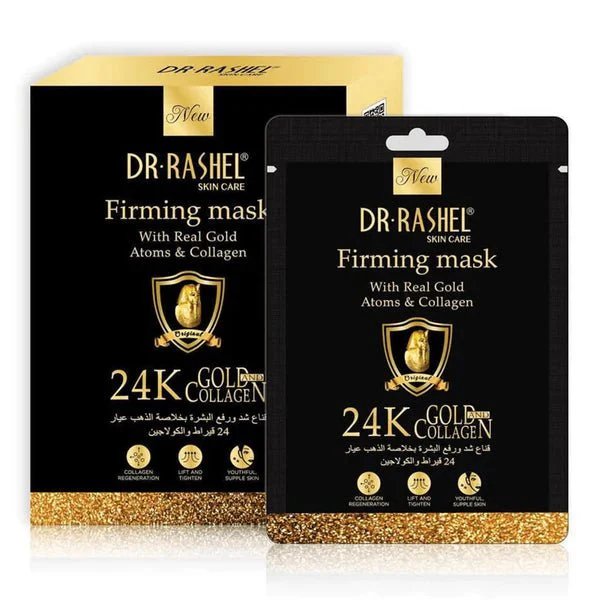 Dr.Rashel 24K Gold Collagen Firming Mask Sheet - 10Pcs 25g - Image 2