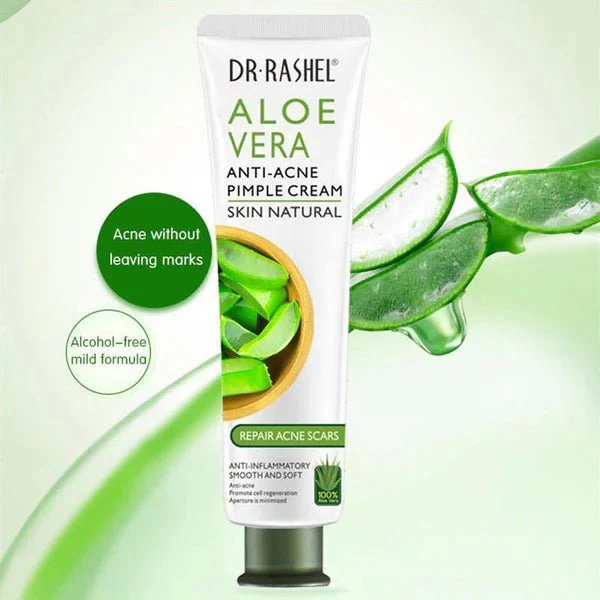 Dr.Rashel Natural Skin Care Aloe Vera Anti Acne Pimple Facial Cream 30g - Image 3