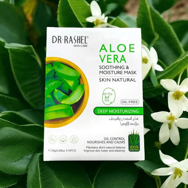Dr.Rashel Aloe Vera Soothing & Moisture Mask Sheet - 10Pcs 25g - Image 3
