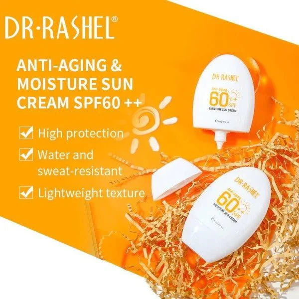 Dr.Rashel Anti-Aging 60++SPF Moisture Sun Cream - 60g - Image 3