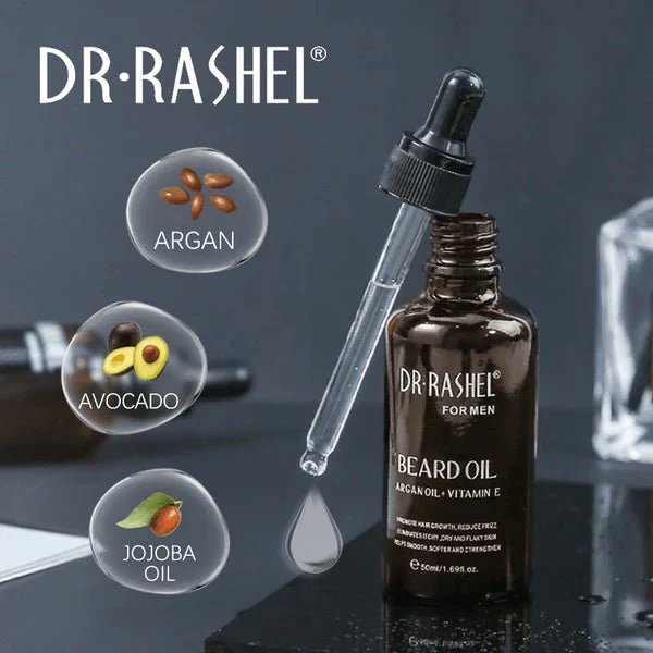 Dr.Rashel Argan + Vitamin E Beard Oil 50ml - Image 6