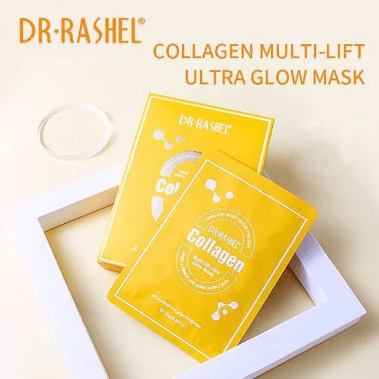 Dr.Rashel Collagen Multi-Lift Glow Mask - 10 Pcs 25g - Image 3