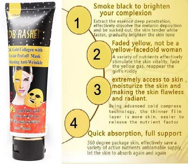 Dr.Rashel Gold Collagen Peel Off Facial Mask 120ml - Image 4