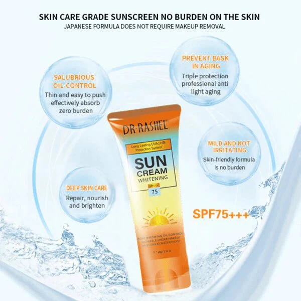 Dr.Rashel Sun Cream Whitening SPF+++75 - 60g - Image 3