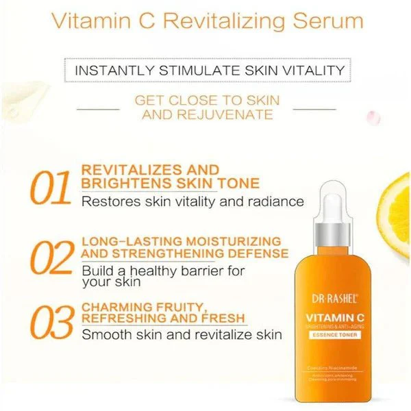Dr.Rashel Vitamin C Brightening & Anti-Aging Essence Toner 100ml - Image 3