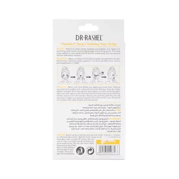 Dr.Rashel Vitamin C Deep Cleansing Nose Strips 6 Pcs - Image 4