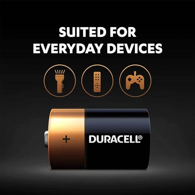 DURACELL Type D Long Lasting Power Guaranteed Battery 1.5V, Pack of 2 - Image 2