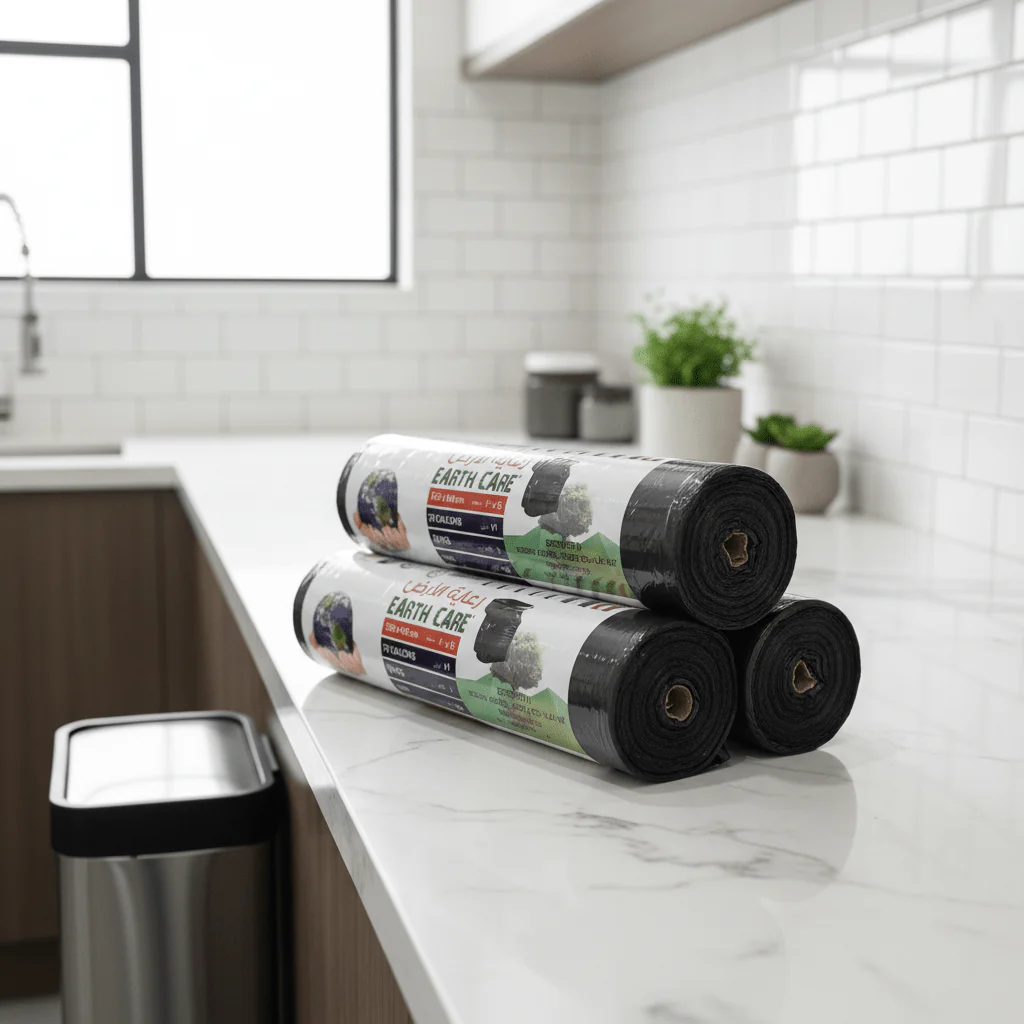 Earthcare Black Heavy-Duty Garbage Bags 79 Gallon 120x140 cm – 10 Bags x Pack of 2 - Image 2