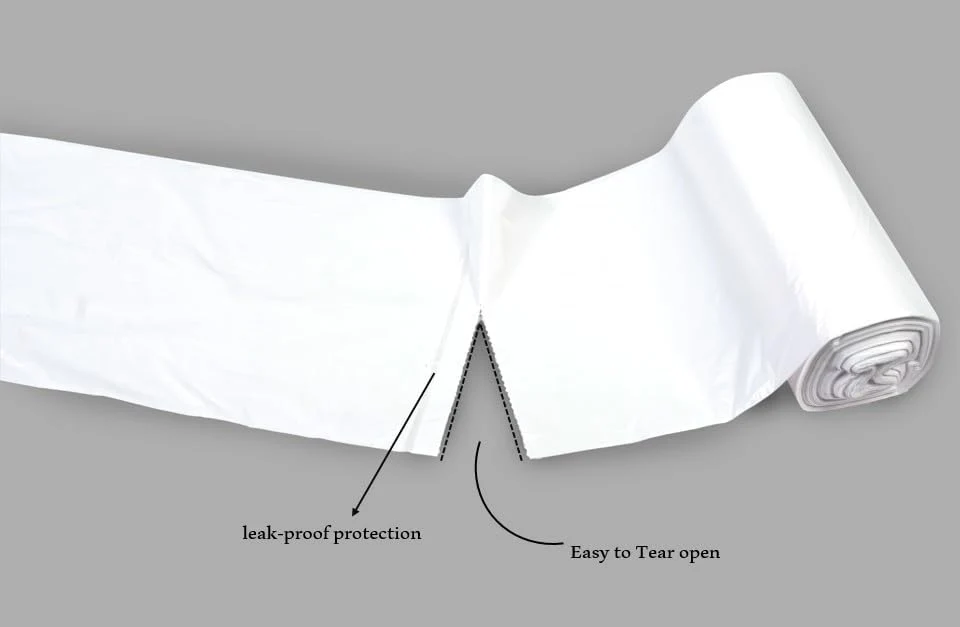 Earthcare White Garbage Bags 5 Gallon 46x52 cm – 30 Bags x Pack of 3 - Image 3