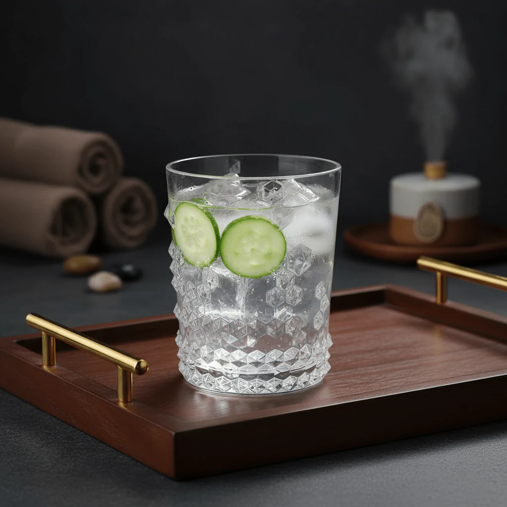 Elegance Stylish Decorative Acrylic Drinking Tumbler - Premium Quality Crystal Look Finish for Daily Use 300ml - Image 3