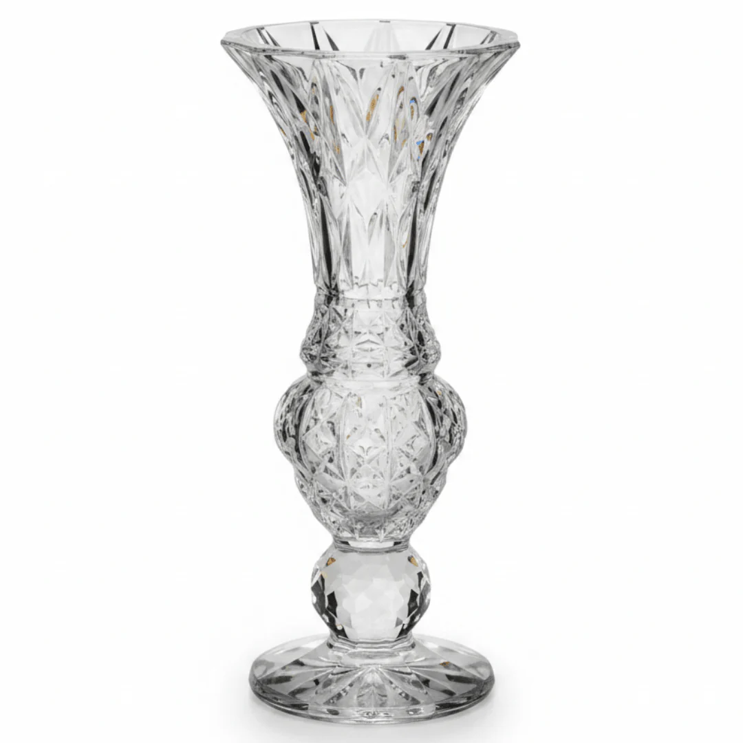 Elegant Crystal Decorative Flower Vase for Luxury Living Room and Table Styling – 21cm