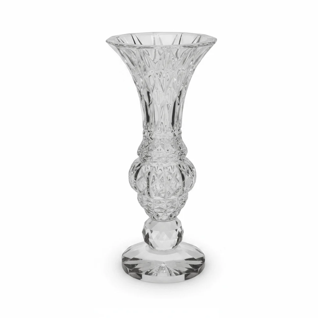 Elegant Crystal Decorative Flower Vase for Luxury Living Room and Table Styling – 21cm - Image 3