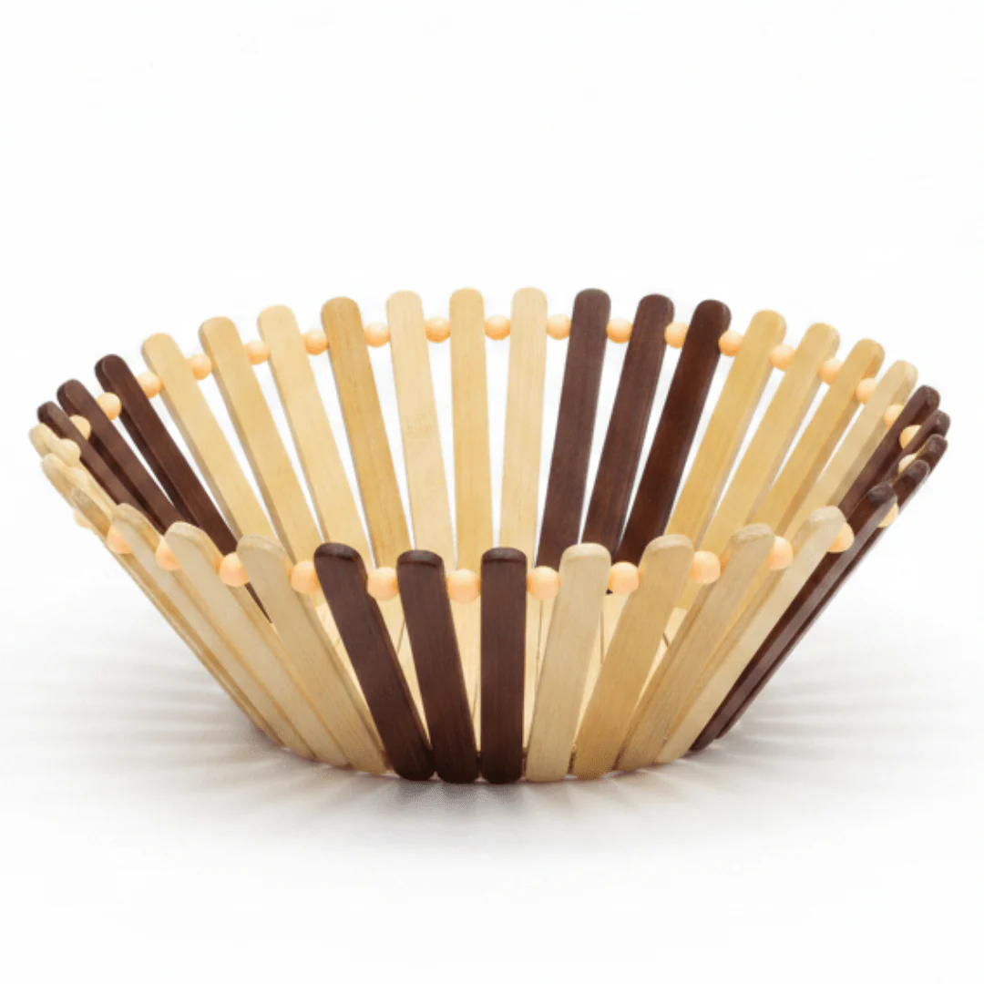 Elegant Oval Bamboo Woven Basket for Serving Storage Gift Hampers and Home Decoration 24×19 cm