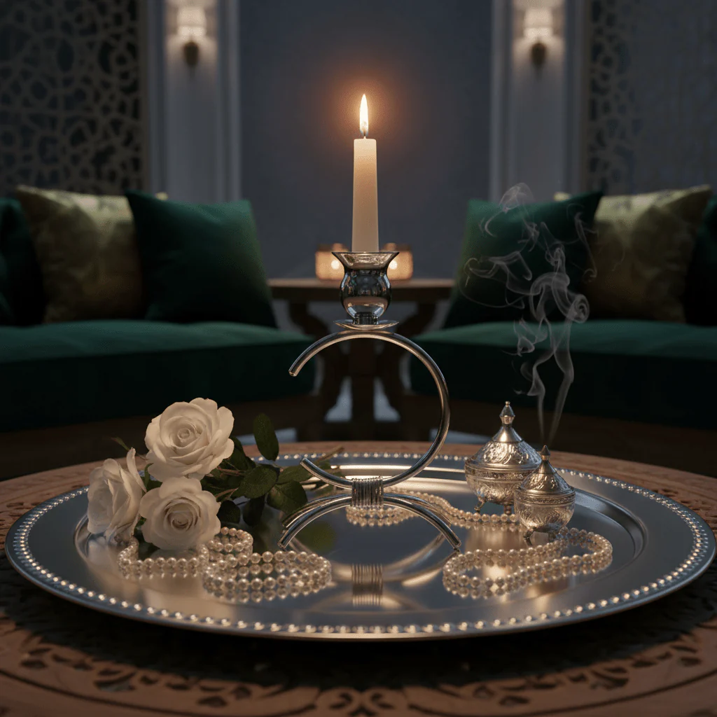 Elegant Silver Metal Decorative Candle Holder for Luxury Home and Event Decoration – 17cm - Image 4
