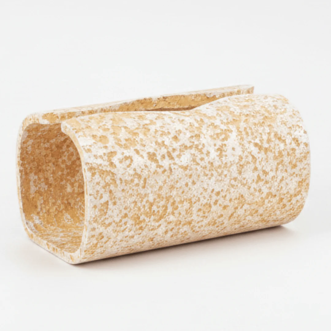 Elegant Speckled Gold & White Pop Tissue Holder with Luxury Decorative Finish – Modern Tissue Storage Box for Home and Office 19×10 cm