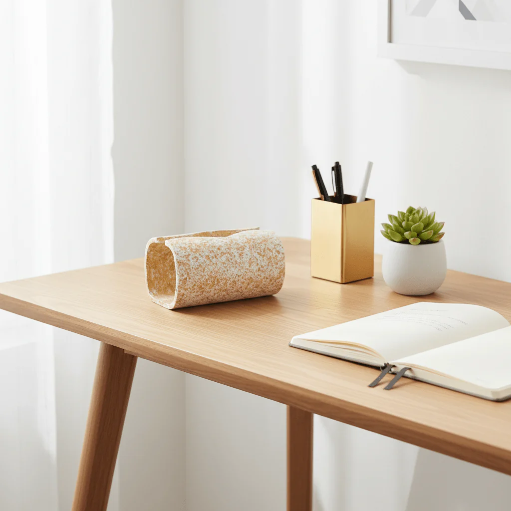 Elegant Speckled Gold & White Pop Tissue Holder with Luxury Decorative Finish – Modern Tissue Storage Box for Home and Office 19×10 cm - Image 4