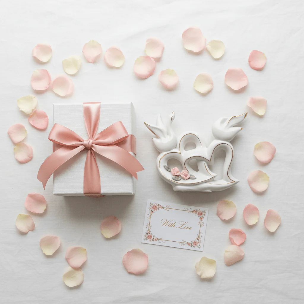 Elegant White Ceramic Swan Table Ornament with Artistic Flower Design for Home Décor – 12×10cm - Image 3