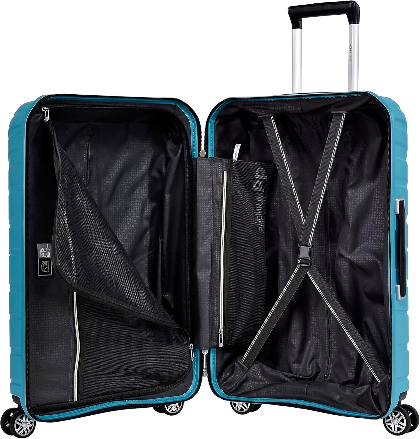 Eminent B0011 Hard-Shell Polypropylene Luggage – Lightweight Quiet-Wheel Suitcase with TSA Lock, Light Blue, 24-Inch - Image 7