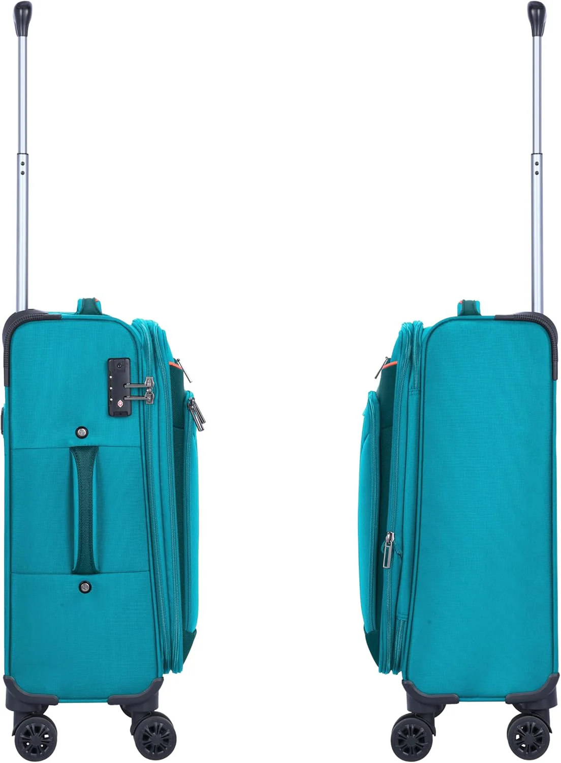 Eminent E788SZ Lightweight Soft Luggage – Expandable Polyester Suitcase with 4 Double Spinner Wheels & TSA Lock, Green, 24-Inch - Image 3